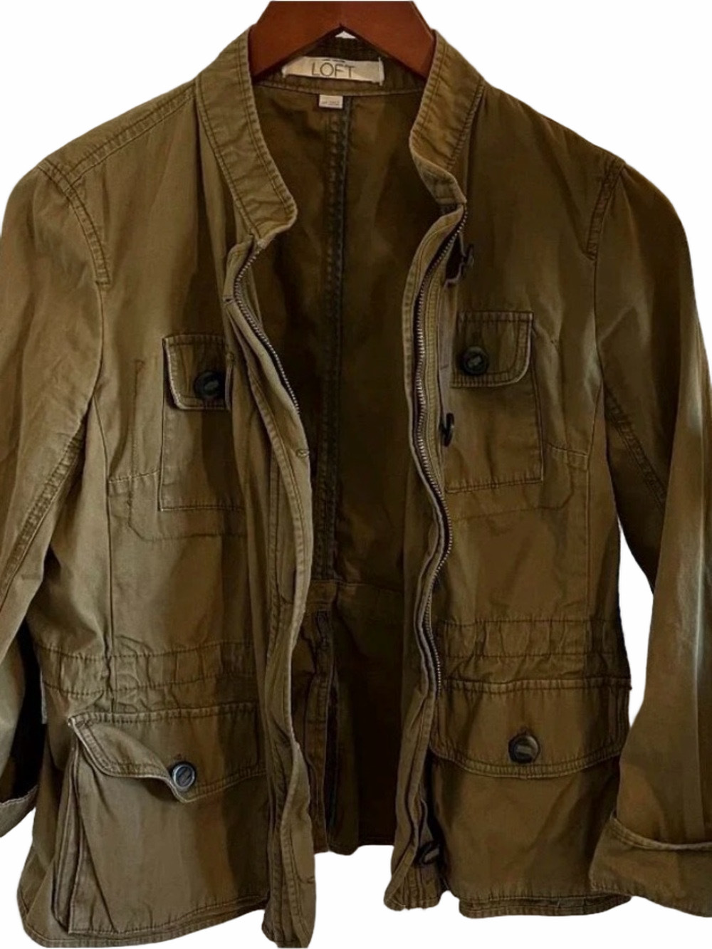 Ann Taylor LOFT Green Utility Jacket | EUC | Sz XS